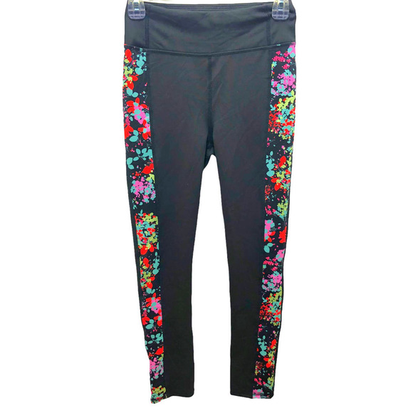 Anthropologie Daily Practice NWT Sofia Leggings Black & Colorful Floral … - Picture 10 of 10